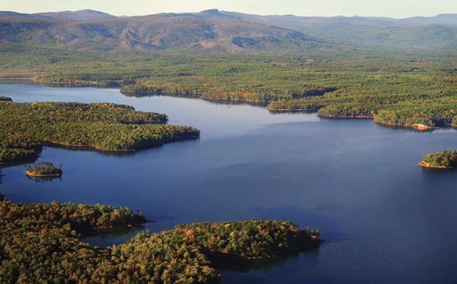 Aerial view of Burke County, North Carolina — served by Platinum Construction & Crane